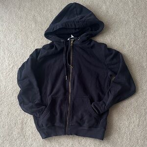 H&M Dark Blue Hoodie with Copper Hardware